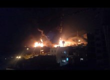 انفجار مهیب و آتش سوزی در انبارهای نفت شهران+فیلم