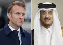 تأکید مکرون و امیر قطر بر لزوم کاهش تنش‌ها در منطقه