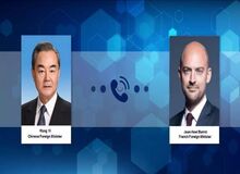گفت‌وگوی تلفنی وزیر امور خارجه چین و فرانسه درباره ایران