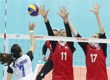 شکست تیم والیبال دختران زیر ۱۸ سال ایران برابر اسلوونی