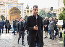 عادل فردوسی پور در مراسم یادبود جان‌باختگانِ شریف در حادثه پرواز ۷۳۷+ تصاویر