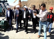 بازدید معاون اول رییس جمهور از روند پیشرفت آزاد راه تهران ـ شمال / آغاز عملیات اجرایی منطقه ی 2 آزاد راه تهران ـ شمال