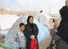 آبگرفتگی چادرها و سرما مشکل زلزله زدگان کرمانشاه