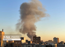 توضیح درباره دود مشاهده شده از نقاط مختلف تهران/ آتش‌سوزی در یک بارانداز در خیابان شوش/ فیلــــــم