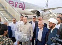 رئیس مجلس شورای اسلامی وارد خوزستان شد