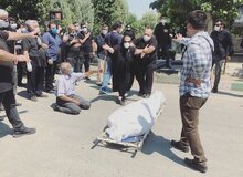  مراسم تشییع پیکر «سهیل گوهری» برگزار شد/ تصاویر