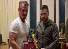 "شان پن" به رییس جمهور اوکراین اسکار داد!