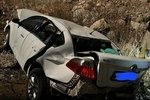 واژگونی ماشین عروس در اتوبان آزادگان
