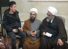 مسلمان شدن یک جوان چینی در قم توسط آیت الله فاضل لنکرانی+فیلم