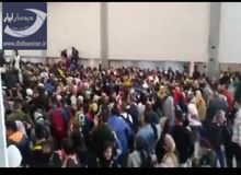 ازدحام دیروز مردم براى ورود به ‎ترکیه از مرز رازی شهر خوى+ فیلم