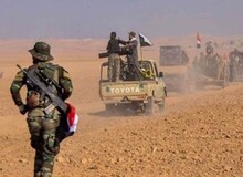 استقرار نیروهای حشد شعبی در مرز عراق و سوریه
