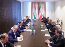 دیدار روسای جمهور ایران و تاجیکستان