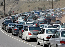 ترافیک سنگین در جاده کرج چالوس و آزادراه های البرز