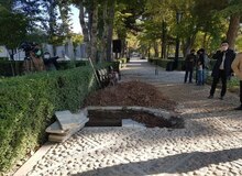 تصویری جدید از مزار استاد شجریان در طوس
