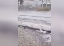 کولاک و سرما در طائف عربستان+فیلم