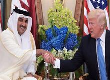 استقبال امیر قطر از ترامپ+فیلم/ترامپ خطاب به امیر قطر:کارهایی که در کشورتان انجام داده‌اید شگفت‌انگیز است