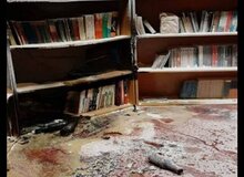 دفتر بسیج دانشگاه تهران شمال به آتش کشیده شد+تصاویر 
