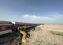گزارش تصویری از سانحه قطار  مشهد-یزد