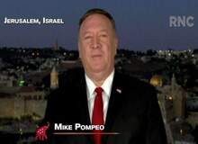 دفاع پومپئو از سیاست خارجه ترامپ وترور شهید قاسم سلیمانی در گردهمایی انتخاباتی