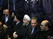 حضور معاون اول رییس جمهور در مراسم هفتمین روز ارتحال آیت الله هاشمی رفسنجانی