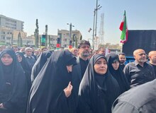 حضور وزیر راه و شهرسازی در مراسم تشیع شهدای ایران و اسرائیل +عکس