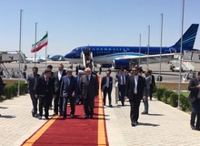رییس مجلس آذربایجان وارد تهران شد