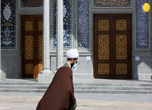 تصاویری از بسته شدن حرم حضرت معصومه در قم
