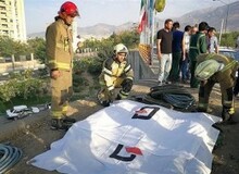 مرگ کارگر شهرداری در بزرگراه چمران تهران
