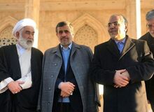 سید حسن خمینی به استقبال احمدی‌نژاد نرفت/ تصاویـــر
